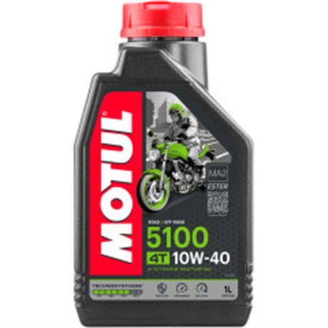 Motul 5100 / 10W-40 Synthetic Blend 4T Engine Oil - 1 Liters