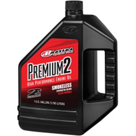 Maxima Racing Premium 2 Semi-Synthetic 2T Engine Oil  - 1 U.S. gal.