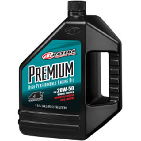 Maxima Racing Premium High Performance Mineral 4T Engine Oil - 20W-50 - 1 U.S. g